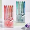 5pcs Pastel Colors Fluorescent Pen Dual Tip Colored Mark Pen Smudge-Proof Drawing Pen  Student Use