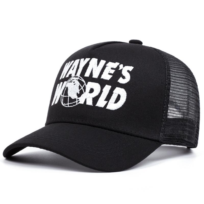 Вышитая бейсболка Wayne'S World Мужская и Женская Кепка для Мероприятий на Открытом Воздухе Модная Трендовая Кепка Американского Тракера