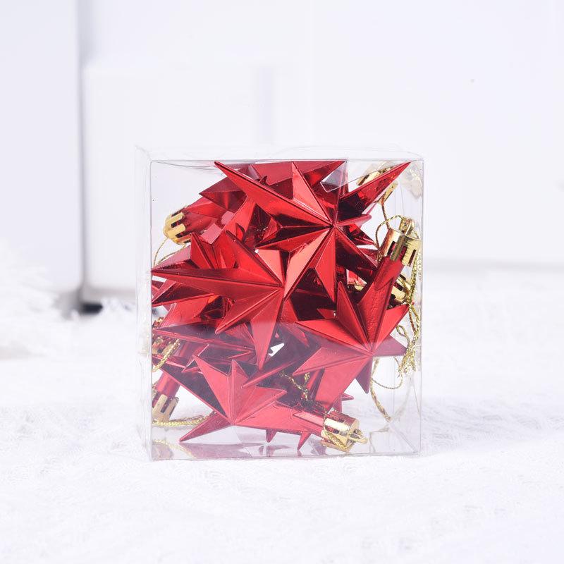 Рождественское украшение Пятиконечная звезда Рождественская елка Подвесные украшения Звезды Подвеска Рождество Новый год Вечеринка Домашнее украшение