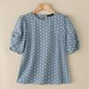 ZANZEA Женская повседневная летняя блузка с коротким рукавом в горошек