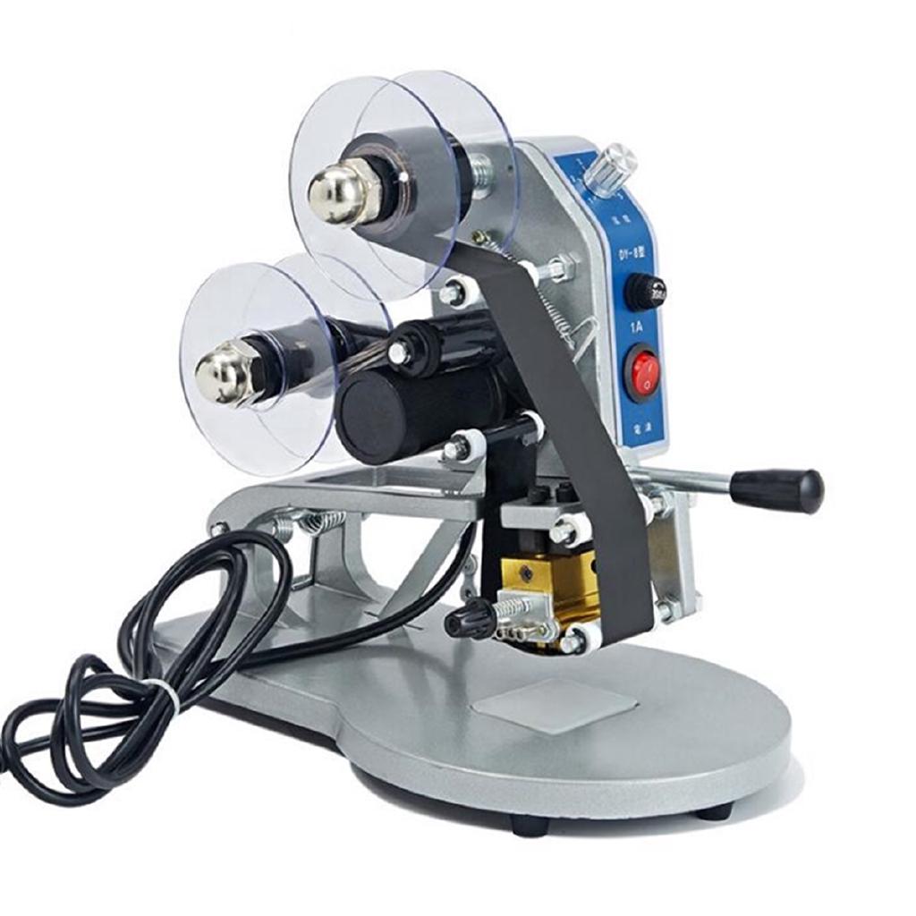 Ручной принтер для горячего тиснения фольгой 220 В, термоленточный принтер для печати кода даты