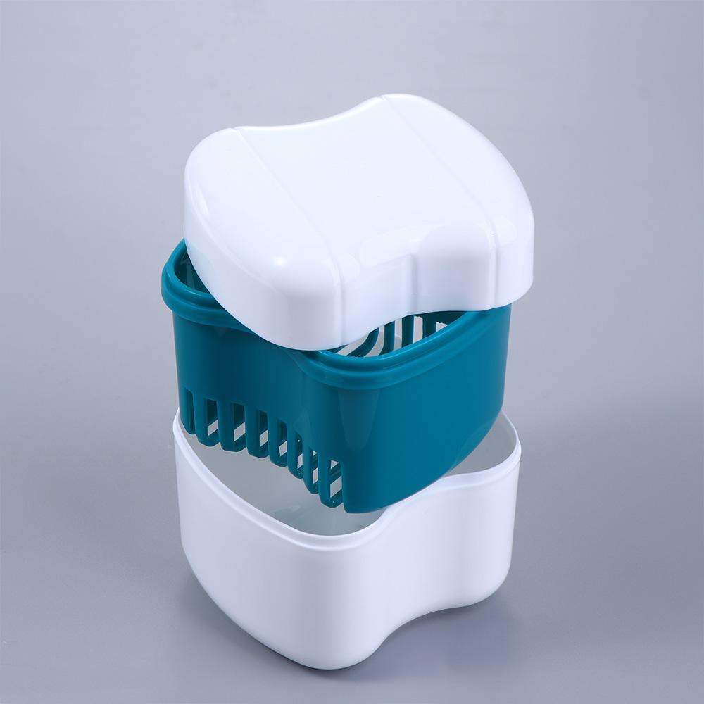 Net Tooth Clean Organizer Denture Retainer Case False Teeth Storage Box Mouth Guard Container
