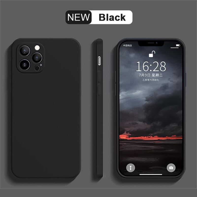 Роскошный чехол для телефона из жидкого силикона для Apple iPhone 16 15 14 13 12 11 Pro Max X XR 7 8 PLus Мягкий чехол Ударопрочная накладка Сумка для телефона