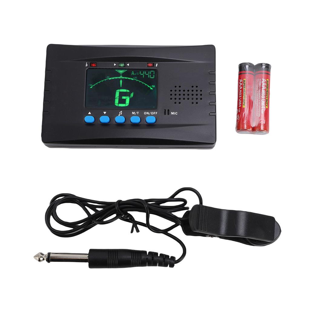 Guzheng Metronome Tuner Set Electronic LCD Screen Tone Generator Professional 3 in 1 Tuning Accessory