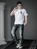 European Goods 2025 Summer New Fashion Brand Bear Print Short sleeve T-shirt Men's Top Casual Loose Half Sleeve T-shirt