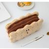 Funny Sandwich Style Plush Biscuit Shape Pen Storage Student Supplies Pencil Case Stationery Bag