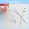 Stainless Steel West Tableware Fruit Forks Elegant Small Sized Snack Cake Dessert Utensils