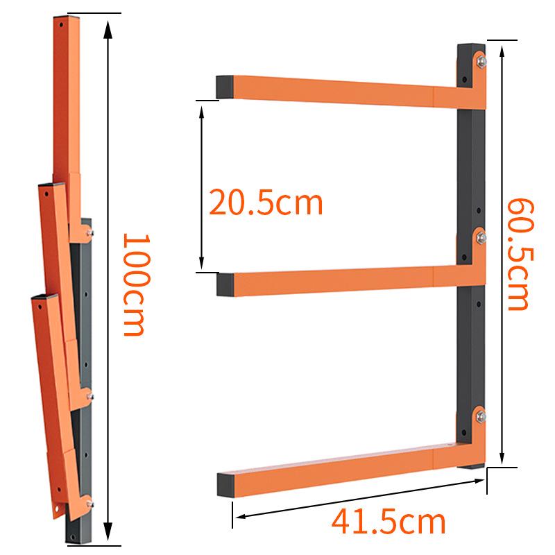 Настенная сверхпрочная складная дровница с многоярусными полками