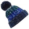 Womens/Ladies Corkscrew Pom Pom Beanie