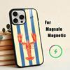 L-Lobster On S-Stripes Ocean  Phone Case For iPhone17,16,15,14,13,12,11 Plus,Pro Max Magnetic For Magsafe Wireless Charging