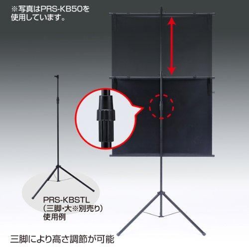 Sanwa Supply PRS-KB80 Wall-Mounted Projector Screen (4:3) 80-inch Equivalent