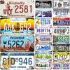 License Plate USA Retro Car Metal License Plate Novelty Wall Decoration Auto License Plate Signs Front Cover Garage Cafe Pub Bar