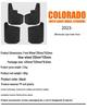 Chevrolet Colorado 2023-2025 Large Leather Mud Flaps with Fender Flares