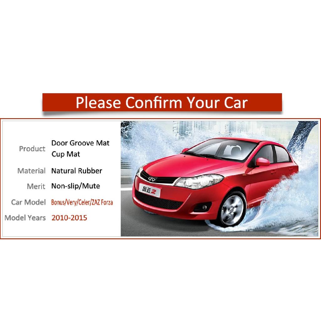 Противоскользящий коврик для ворот, резиновая подставка для Chery Very Celer Fulwin 2 Storm Bonus ZAZ Forza MVM 315, аксессуары, автомобильная наклейка