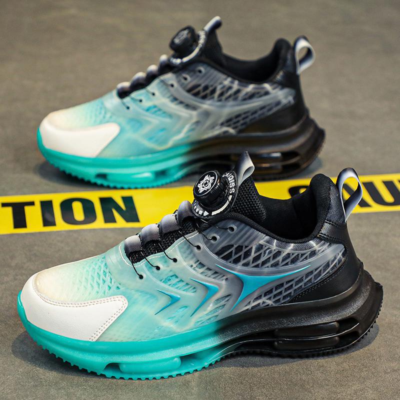 Daddy shoes men's rotating button teen sports shoes men's live broadcast hot air cushion men's shoes couple running shoes
