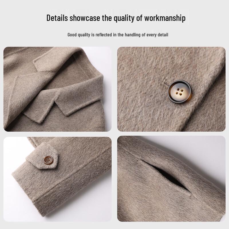 Handu Yishe Пальто премиум-класса из шерсти в стиле Майяр с двусторонним лацканом