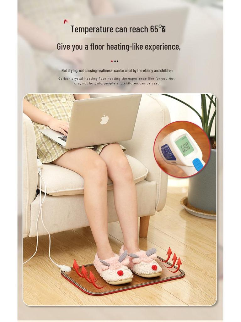 Электрическая грелка для ног: Офисный согревающий коврик для пола для женщин