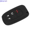 Силиконовый чехол для дистанционного ключа от машины jingyuqin для зарядного устройства Dodge Journey для Jeep Renegade Grand Cherokee для Chrysler 200 300 Smart Key