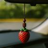 Strawberry Sandalwood Keychain Mangosteen Car Keyring Car Key Accessories