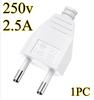 250V 16A Assembly EU Schuko Plug Rewireable Male Connector 4.8mm Pin for Power Cord