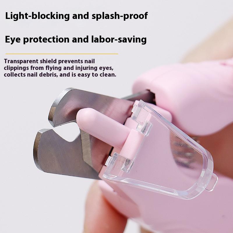 Беспроводная машинка для стрижки и шлифовки когтей питомцев с защитой от брызг - 2-в-1, USB-перезаряжаемая, со светодиодной подсветкой