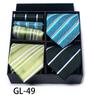 Men'S Gift Box Set Tie Fashion Business Net Color Jacquard Tie Square Scarf