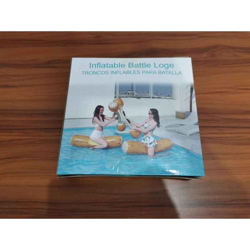 Pool Float, 4 Pack Canoe Inflatable Water Toy Swimming Toy with Paddle, Boat Air Mattress Swimming Seat Water Sports for Children Adults Up To 275 Lbs