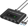 USB USB для 2 4 USB-переключателей KVM без питания 2 USB-кабеля с японской инструкцией Совместимость с ОС Switcher, Switcher, USB2.0 Switcher, ПК, портами,