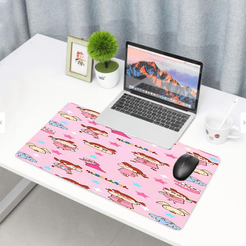 Crayon Shin Print Mouse Pad, Anti‑Slip Desktop keyboard Mat, for PC Laptop Gaming Working Daily Use, Cool Festival Surprise Gift
