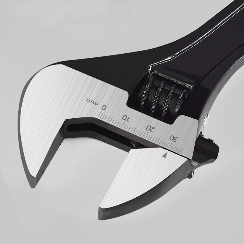 Набор разводных ключей 6/ 8 /10 /12 дюймов с регулировкой, коррозионностойкое покрытие из черного оксида для автомобильных, сантехнических и бытовых ремонтных работ