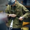 Весенняя хлопковая куртка Tooling Jacket Мужская свободная модная брендовая куртка большого размера с лацканами для мальчиков повседневная модная верхняя часть