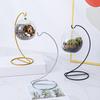 Ornament Stand Holder for Glass Spiral Stable Design Holder with Balls Iron Base for