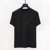 Spring Summer Menswear Soft Silk Men's round-Neck Short-Sleeved T-shirt
