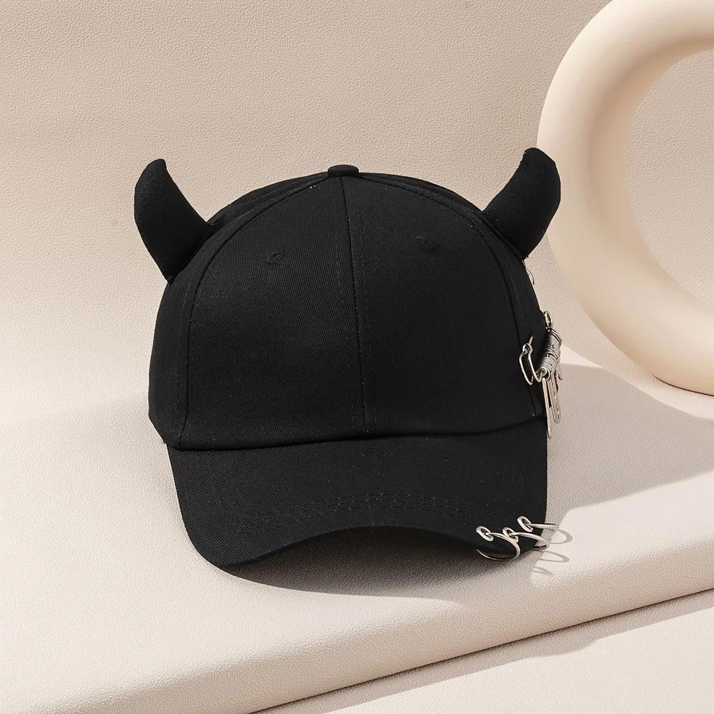 Men's and Women's Hip-hop Baseball Duckbill Cap Outdoor Street Rings Hat