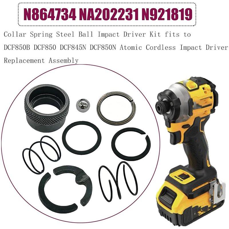 Пружинный стальной шарик ABBP-Collar Для DCF850B DCF850 DCF845N DCF850N Сборочная единица Replacement Подходит к