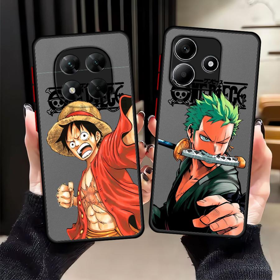 Чехол для Xiaomi Redmi Note 14 A4 10 13 Pro Plus 12 14C 9S 11 13C Funda Задняя крышка телефона One Piece Luffy Zoro Крутой