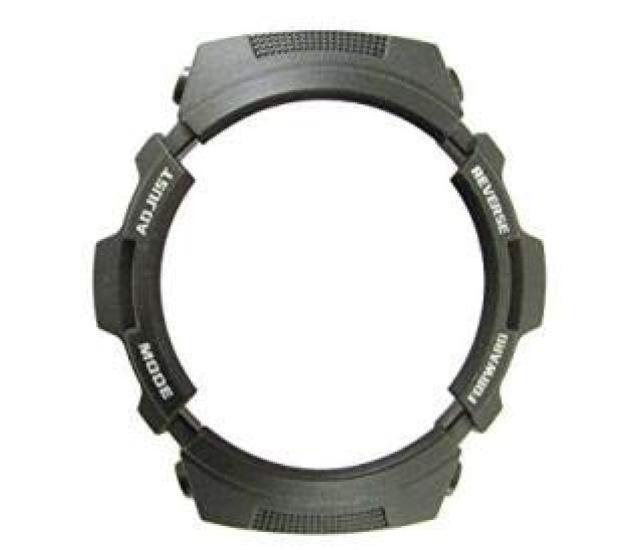 Casio 10272876 Genuine Factory Replacement Black Rubber Bezel for Casio and AW-590, AW-591, AWG-100, AWG-101, AWG-M100, AWR-M100