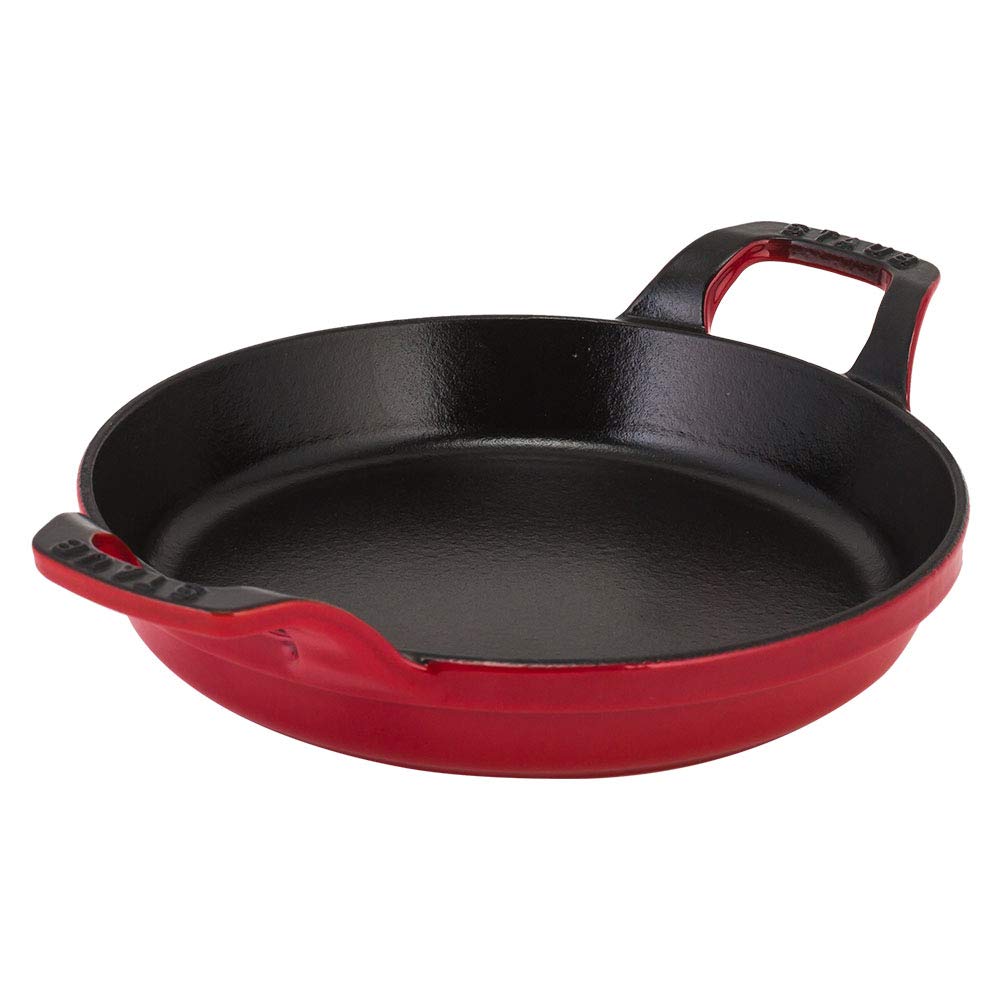 Staub Круглая штабелируемая форма 20 см Форма для запекания IH совместимая эмалированная стильная форма для духовки круглая штабелируемая форма вишневая [Staub Pot] 1302006/40509-895-0