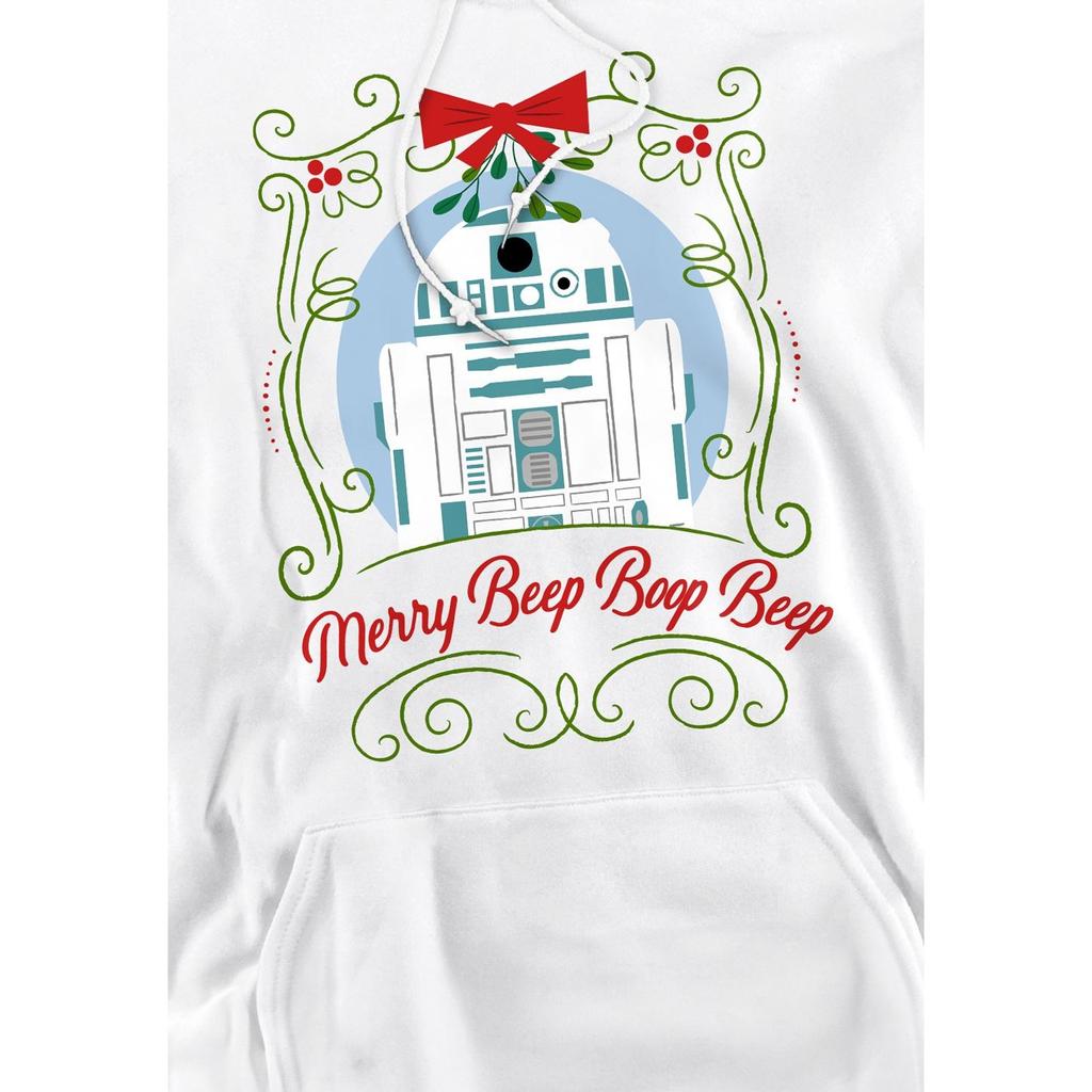 STAR WARS Мужская рождественская толстовка с капюшоном Merry Beep Boop Beep R2-D2