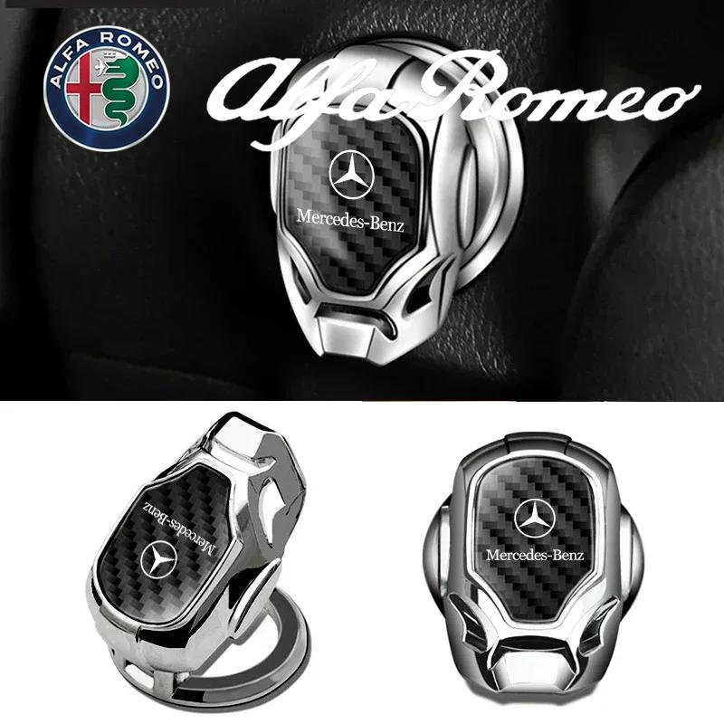 ZPU1 One-key Start Cover Car Engine Start-stop Button Cover For Mercedes Benz W204 W205 W211 203 212 S E GLE GLS CLA GLC AMG EQE