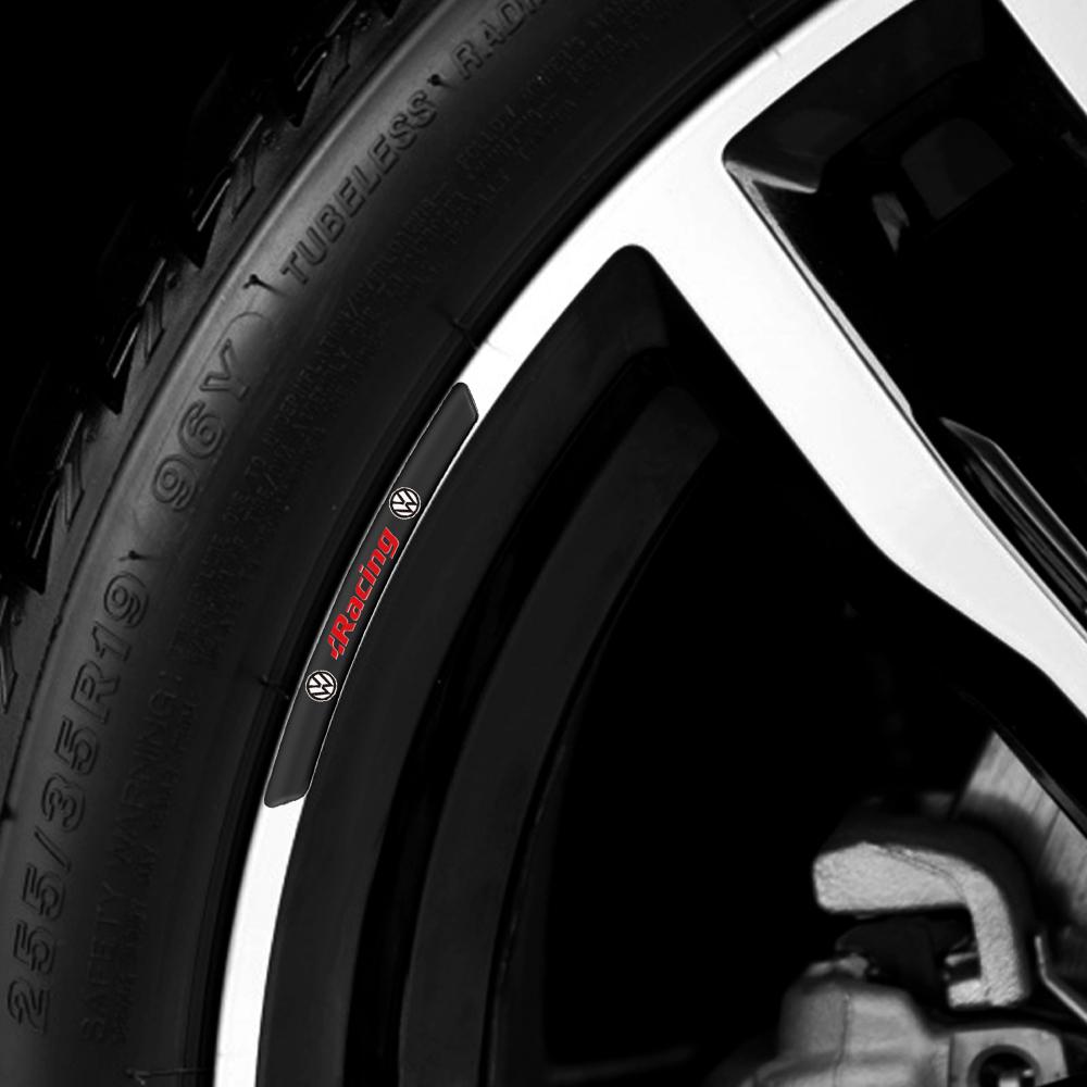 Valve Stems Caps Aluminum Car Wheel Hub Rim Sticker Badge Auto Accessories For Volkswagen VW Golf Polo Tiguan Lavida Touran Pass zf8