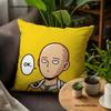 Наволочка для подушки с изображением Сайтамы из One-Punch Man для декора дивана, автомобиля, офиса, комнаты, печатная наволочка, декоративные элементы и защита