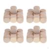 40PCS Wood Blank D6 3cm Game For DIY Decorating Crafts Card Games