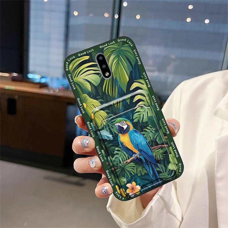 Cartoon Cute Phone Case For Nokia 2.3 Graffiti Card bag Waterproof Fashion Design Dirt-resistant Card slot Full wrap TPU