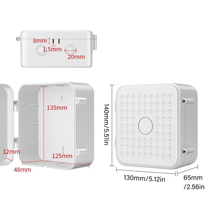 Outdoor Security Camera Power Box Waterproof Protective Case For Electronic Devices U v Resistant Plastic Design