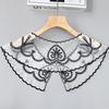 Eugen Yarn Retro Embroidery Fake Collar Versatile Collar Flower Clothing Hollow Decoration Small Shawl Lace Accessories