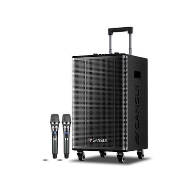 SANSUI E15 Портативная уличная KTV и гитарная усилительная колонка на тележке, штекер CN (адаптер в комплекте)