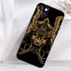 Ударопрочный чехол с маской самурая-демона для iPhone 17 16 15 14 11 Pro Max Plus 12 13 Mini 16e 17 Air Чехол для телефона