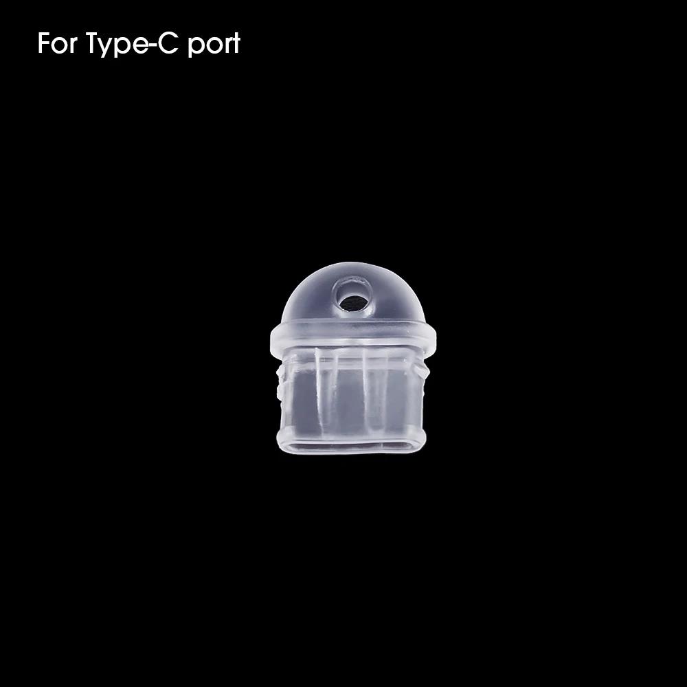 DIY Dust Plug for Ios Type C Micro Anti Dust Cap Cover for Iphone Samsung Transparent Charging Port 3.5mm Earphone Jack Plugs