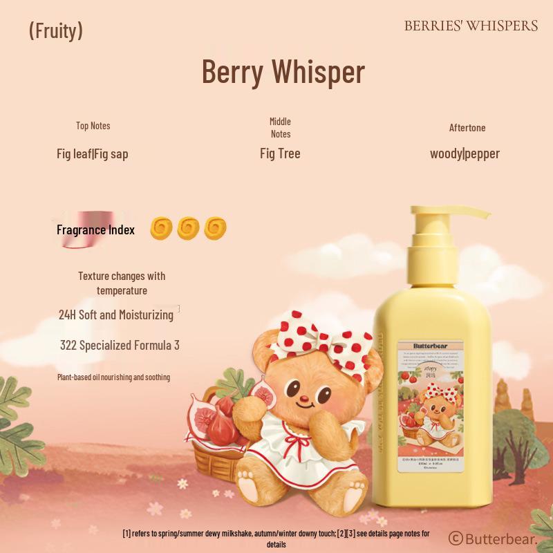 Набор ароматных средств для ухода за телом Roopy Runpei x Butter Bear: Увлажняющий и питательный праздничный подарок
